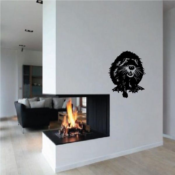 Image of Staring Beaver Decal