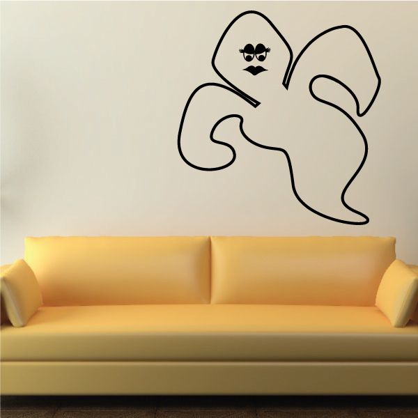 Image of Staring Evil Lady Ghost Decal