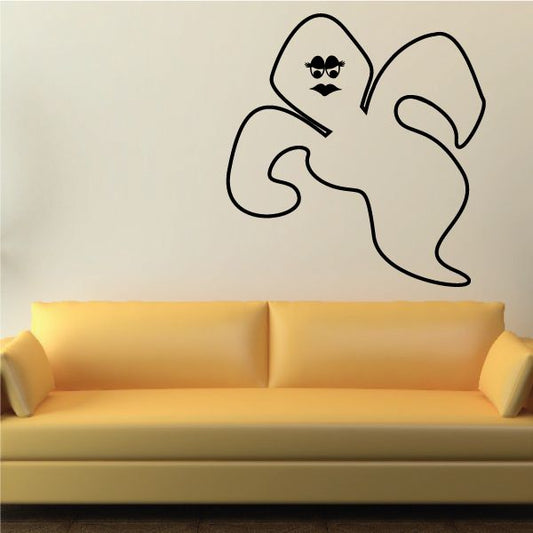 Image of Staring Evil Lady Ghost Decal