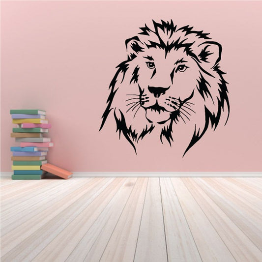 Image of Staring Lion Head Decal