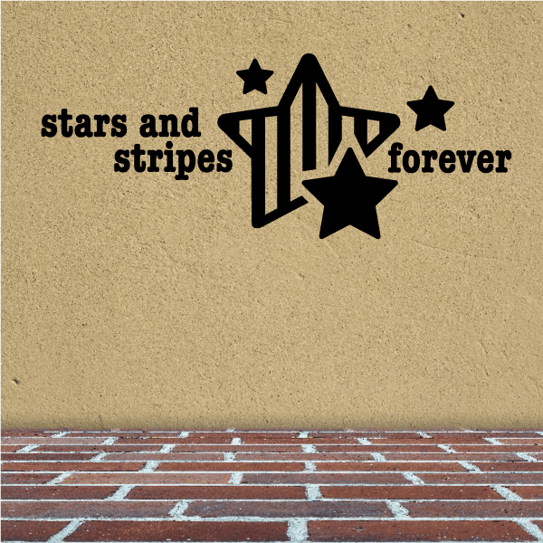 Image of Stars and Stripes Forever Star Decal