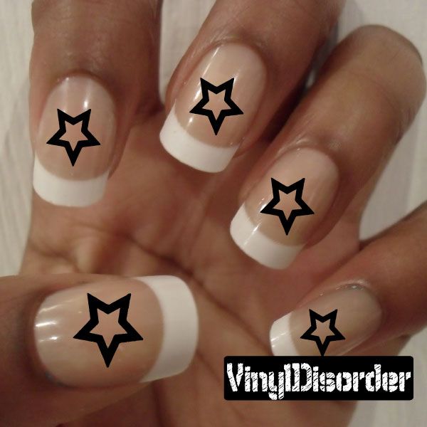 Image of Stars CF6015 Fingernail Art Sticker - Vinyl Finger Nail Decals