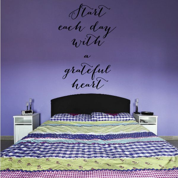 Image of Start Each Day With A Grateful Heart Decal