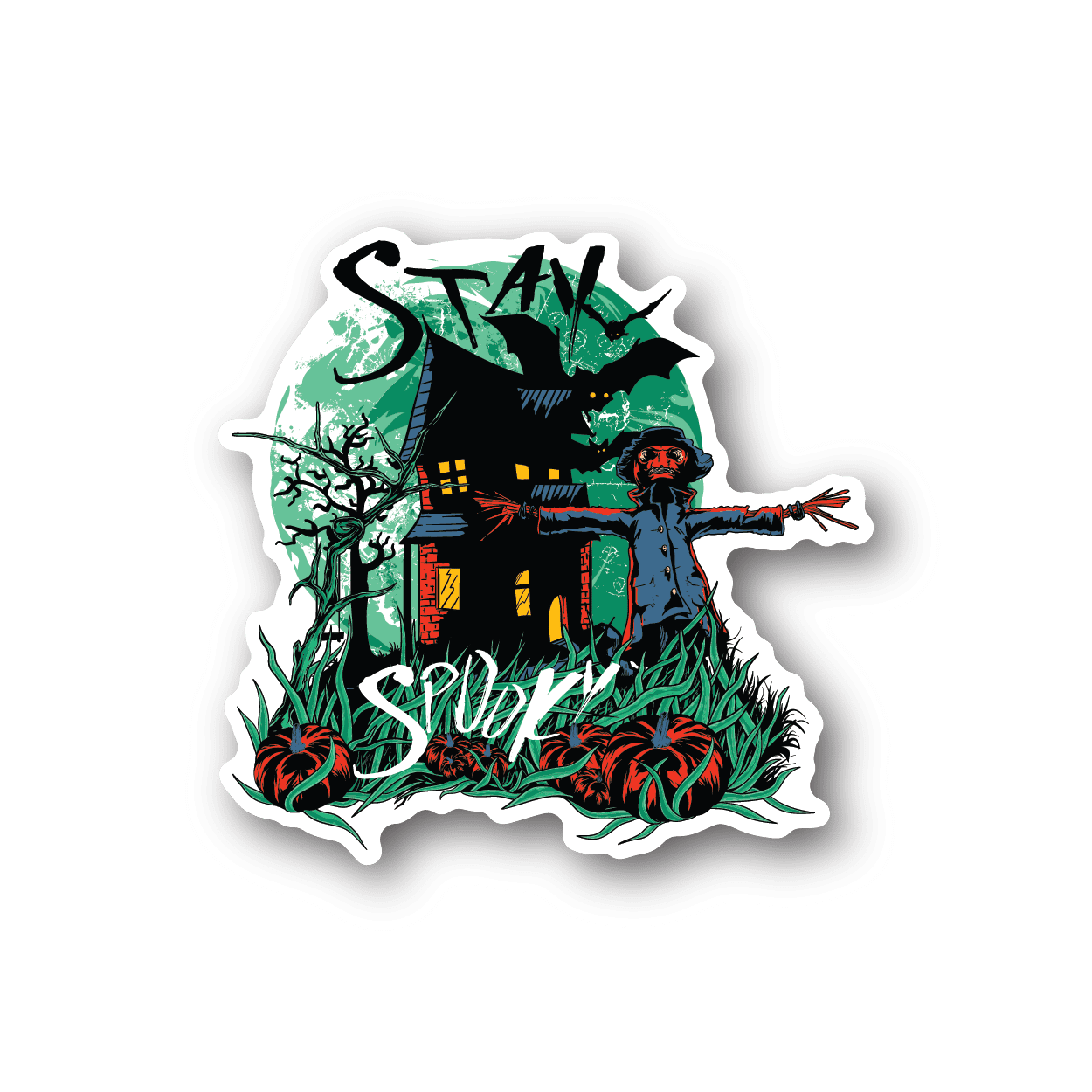 Image of Stay Spooky Haunted House Sticker