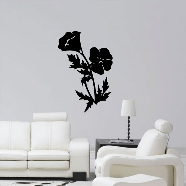 Image of Stemmed Flower Decals