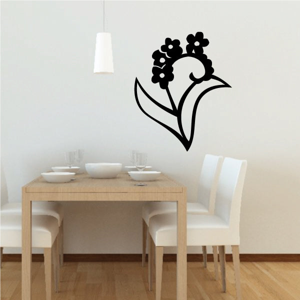 Image of Stemmed Flower Decals