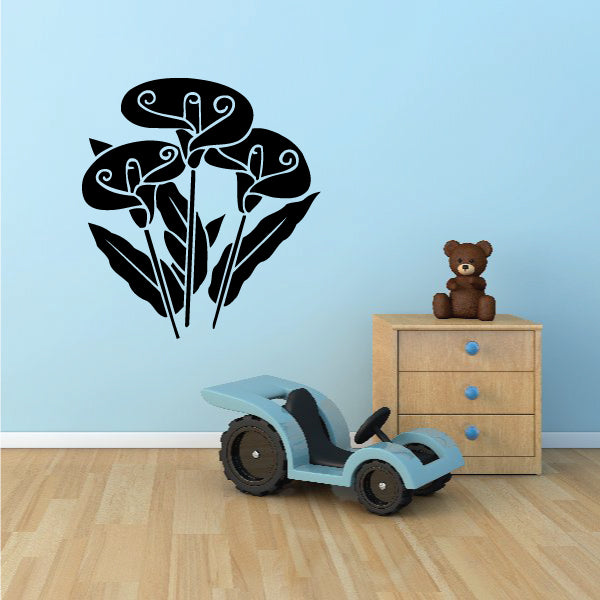 Image of Stemmed Flower Decals