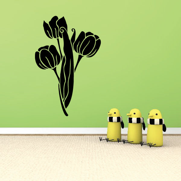 Image of Stemmed Flower Decals