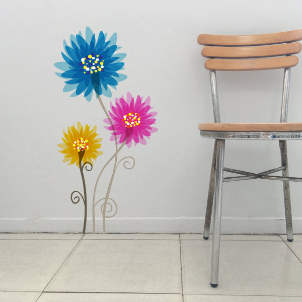 Image of Stemmed Flower Stickers