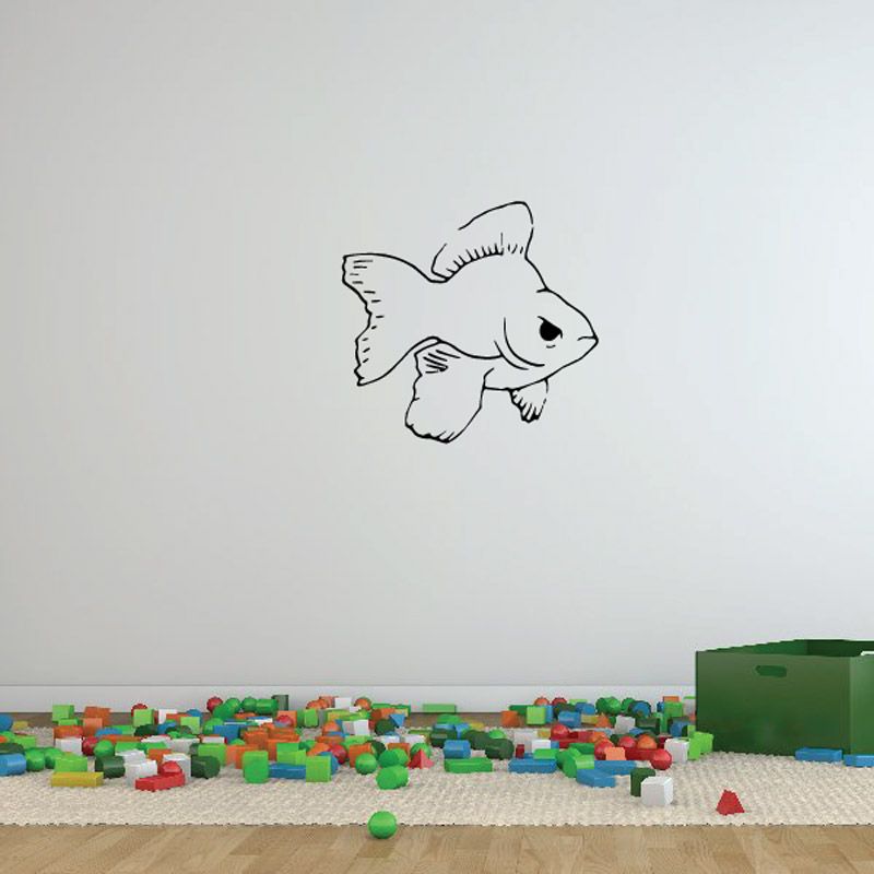 Image of Stern Goldfish Decal