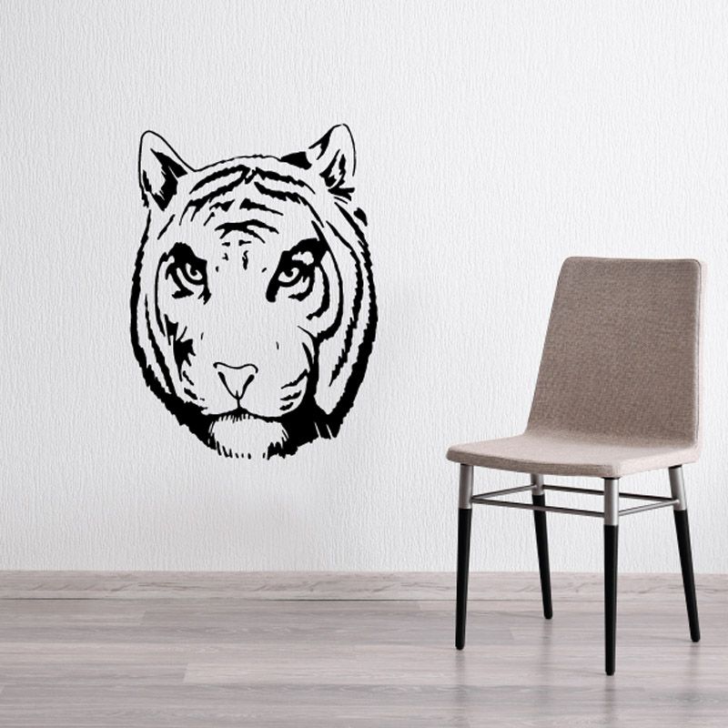 Image of Stern Tiger Head Decal