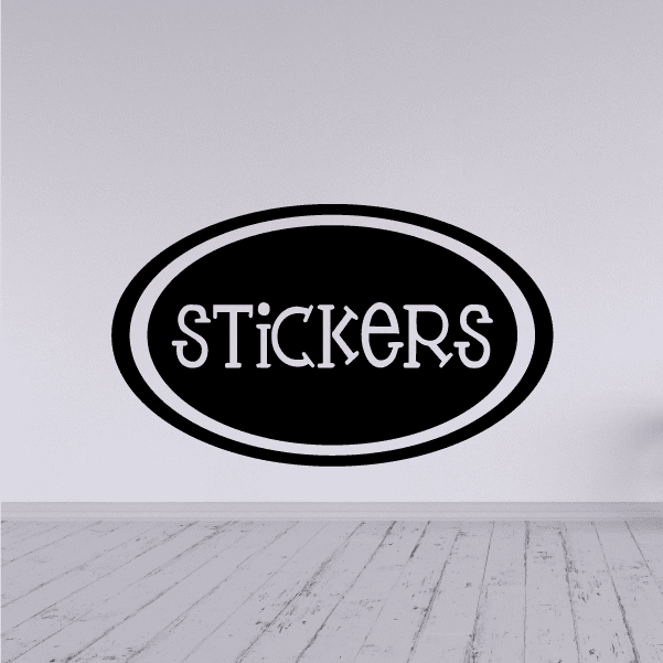 Image of Stickers Oval Decal