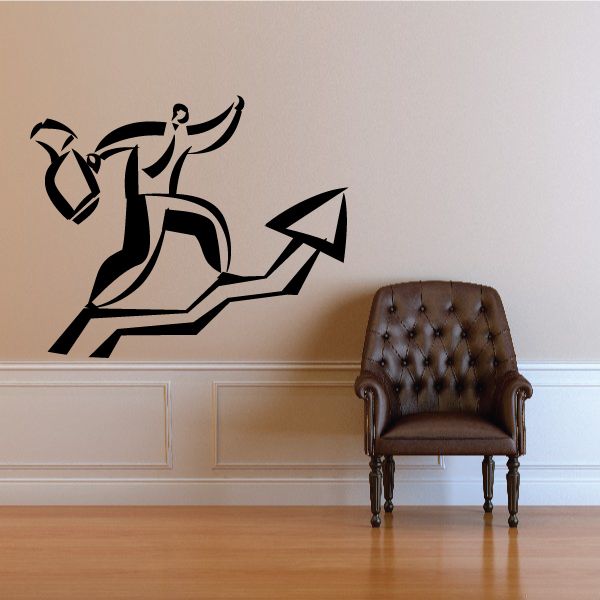 Image of Stock Climbing Wall Decal - Vinyl Decal - Car Decal - Business Decal - MC21