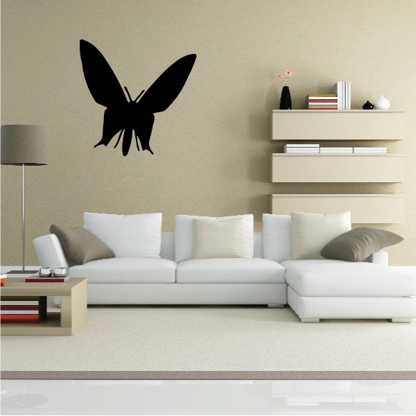 Image of Stocky Wing Butterfly Silhoutte Decal