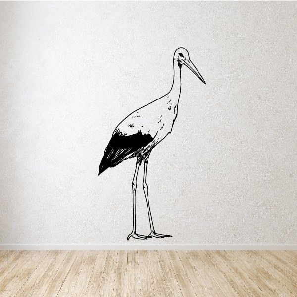 Image of Stork Bird Decal