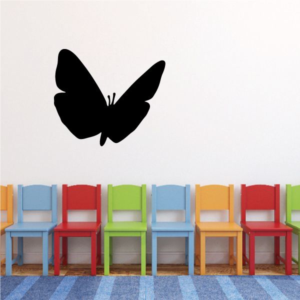 Image of Straight Line Butterfly Silhoutte Decal