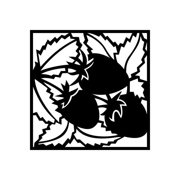 Image of Strawberries on Vine Decal