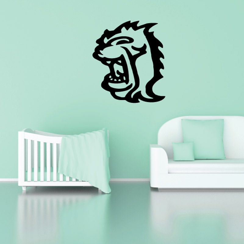 Image of Street Art Style Lion Head Decal