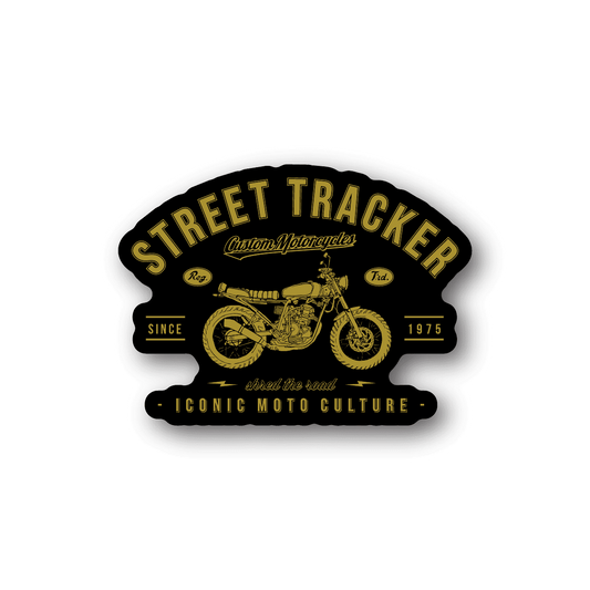 Image of Street Tracker Motorcycle Sticker