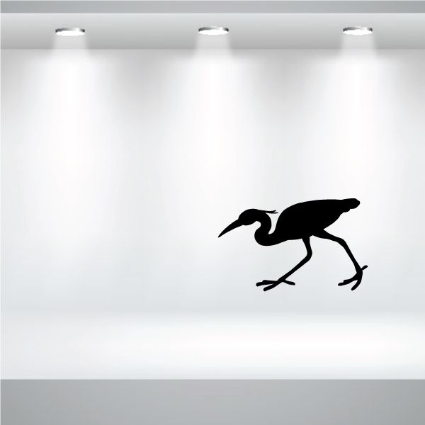 Image of Striding Egret Decal