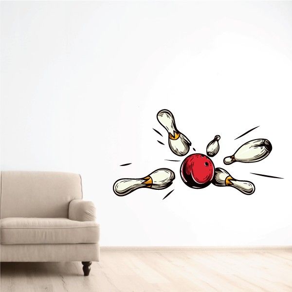 Image of Strike Bowling Wall Decal - Vinyl Car Sticker - Uscolor001
