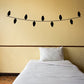 String of C6 lights decal with black wire and teardrop bulb silhouettes