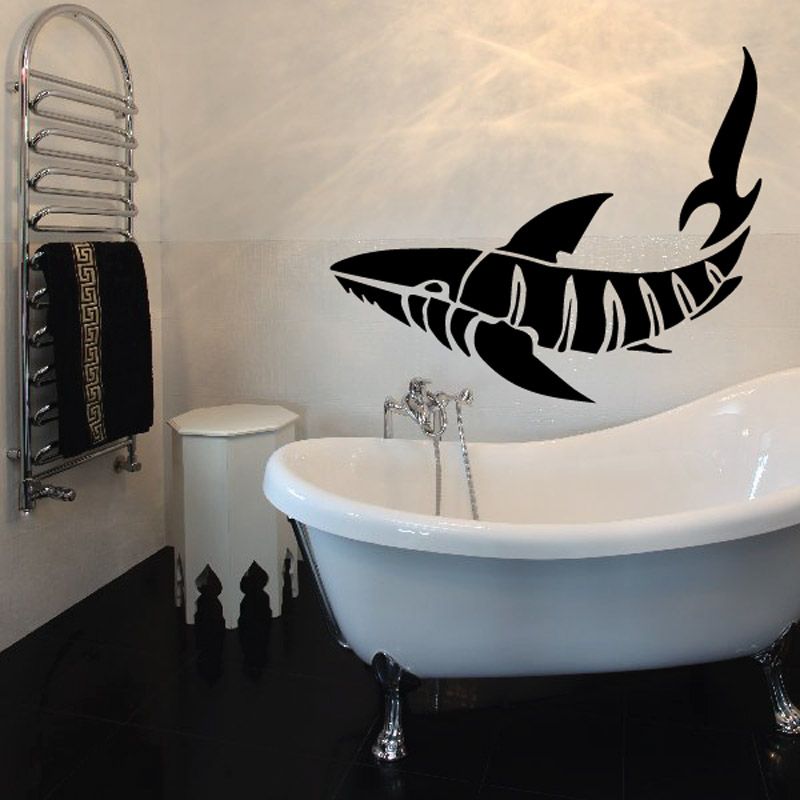 Image of Stripe Whale Decal