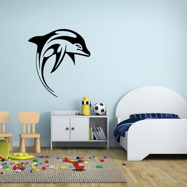 Image of Striped Dolphin Diving Out Decal