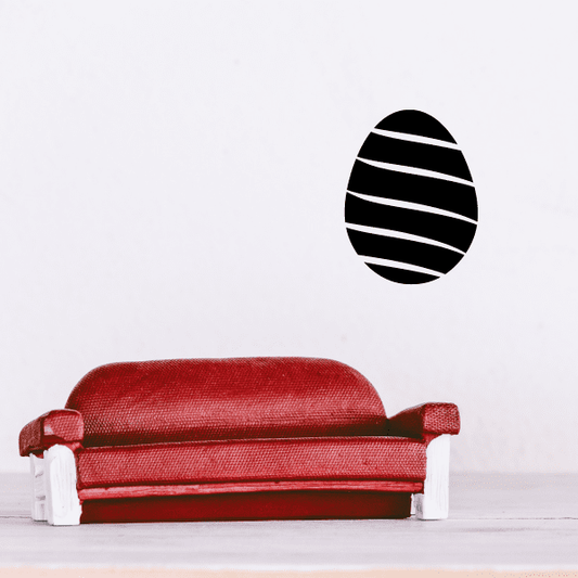 Image of Stripes Easter Eggs Minimal Decal