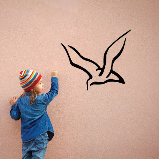 Image of Stroke Style Seagull Decal