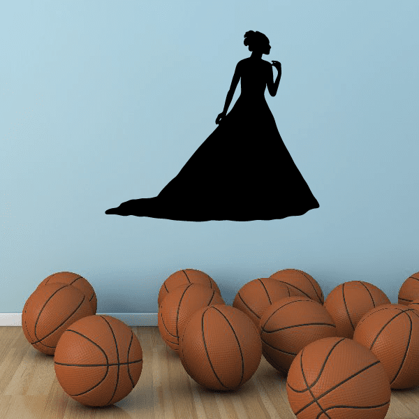 Image of Strolling Bride Silhouette Decal