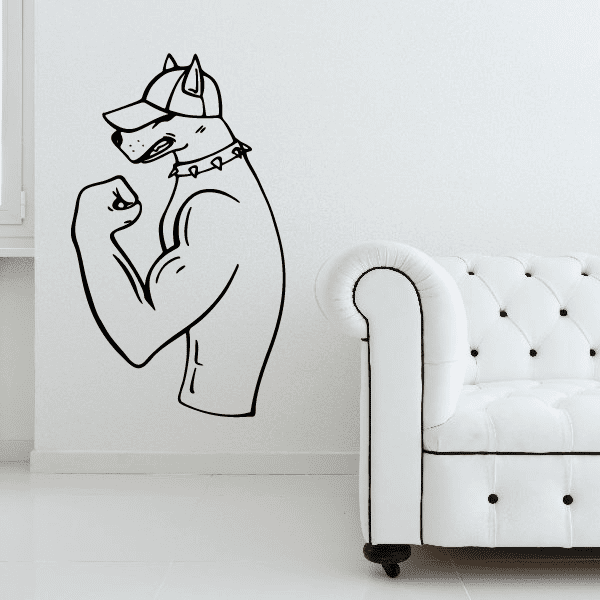 Image of Strong Dog Decal