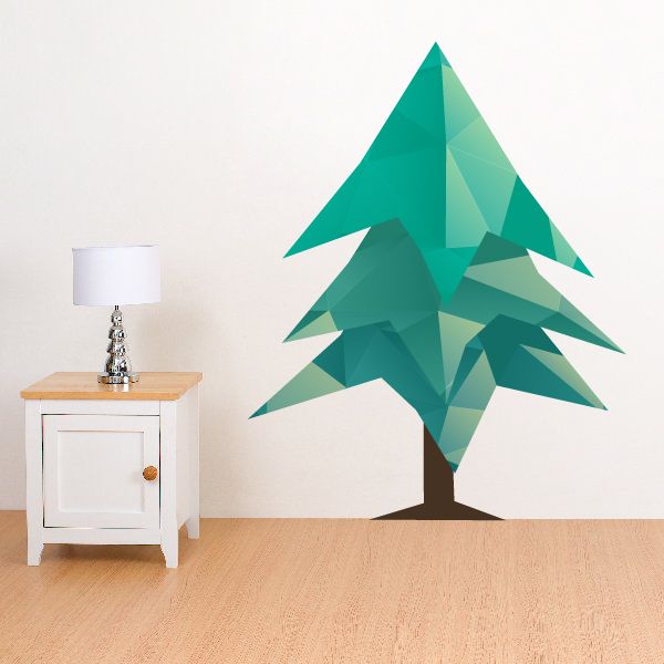 Image of Stylistic Christmas Pine Tree Sticker