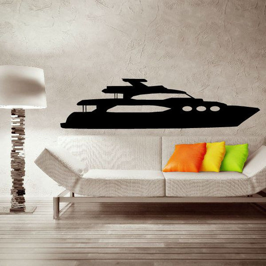 Image of Stylistic Yacht Decal