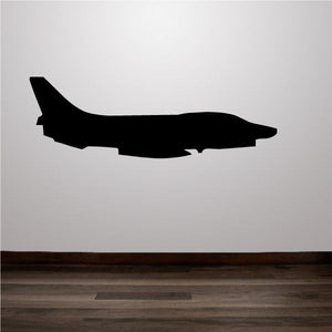 Black Su-15 Flagon aircraft silhouette decal