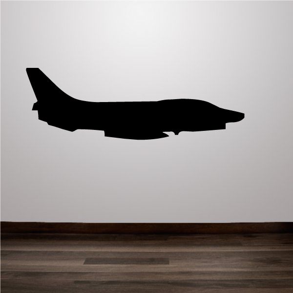 Black Su-15 Flagon aircraft silhouette decal