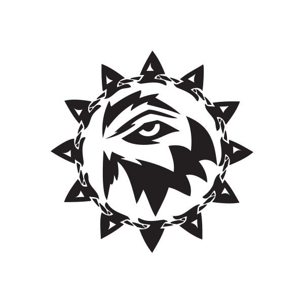 Image of Sun and Wolf Eye Decal