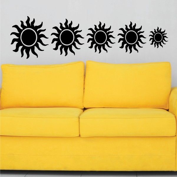 Image of Sun Flares Solid Family Kit Decal