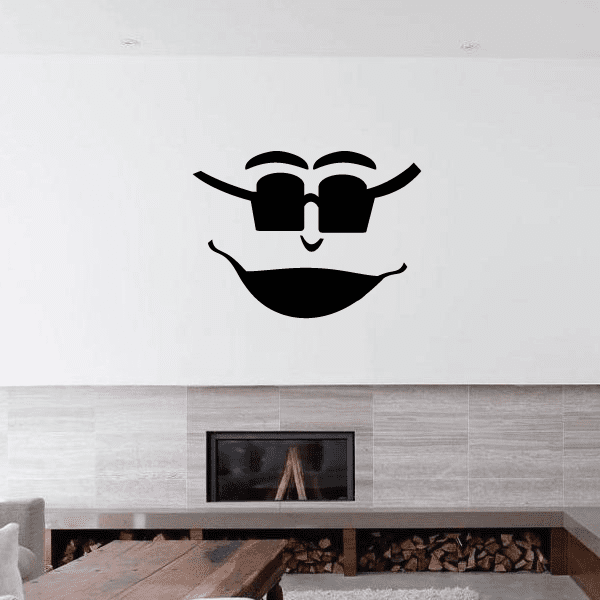 Image of Sunglesses Face Decal