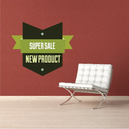 Image of Super Sale New Product Retail Discount Sign Wall Decal - Vinyl Decal - Car Decal - Idcolor021
