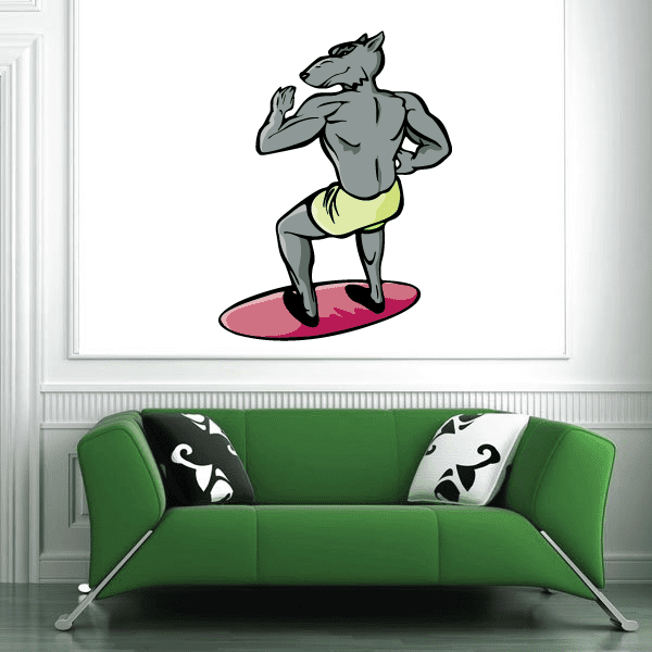 Image of Surfing Wall Decal - Vinyl Sticker - Car Sticker - Die Cut Sticker - CDSCOLOR003