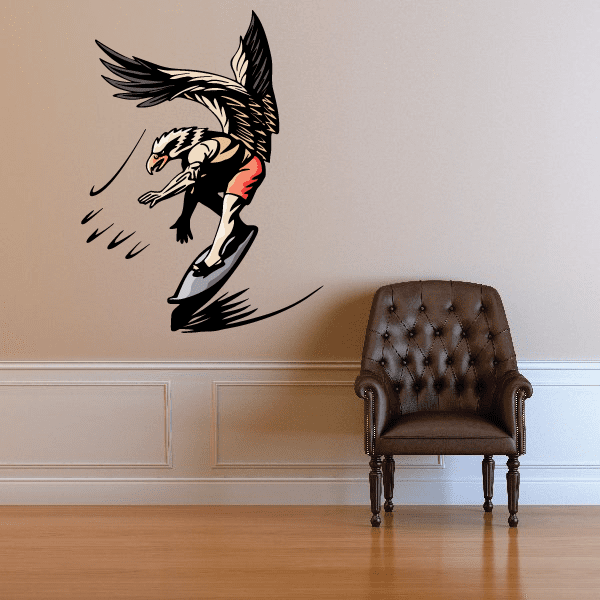 Image of Surfing Wall Decal - Vinyl Sticker - Car Sticker - Die Cut Sticker - CDSCOLOR004