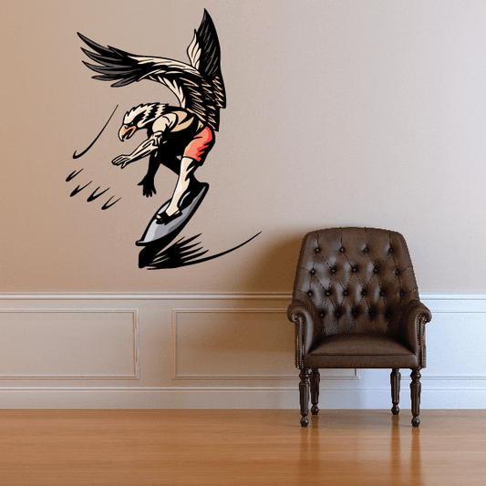 Image of Surfing Wall Decal - Vinyl Sticker - Car Sticker - Die Cut Sticker - CDSCOLOR004