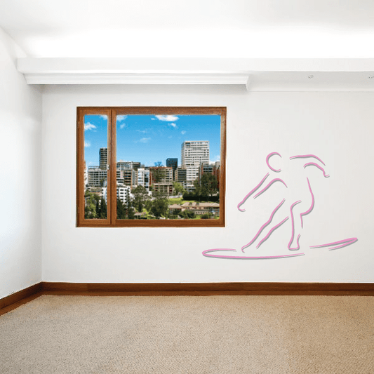 Image of Surfing Wall Decal - Vinyl Sticker - Car Sticker - Die Cut Sticker - CDSCOLOR008