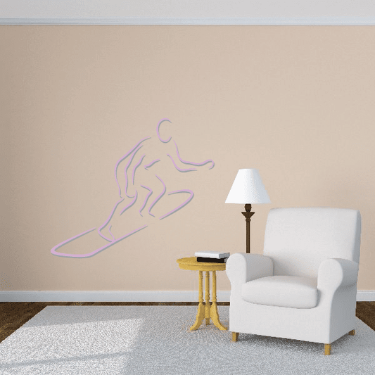 Image of Surfing Wall Decal - Vinyl Sticker - Car Sticker - Die Cut Sticker - CDSCOLOR009