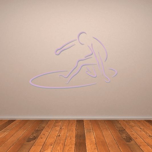 Image of Surfing Wall Decal - Vinyl Sticker - Car Sticker - Die Cut Sticker - CDSCOLOR014