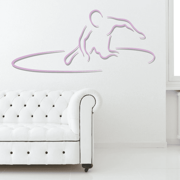 Image of Surfing Wall Decal - Vinyl Sticker - Car Sticker - Die Cut Sticker - CDSCOLOR024