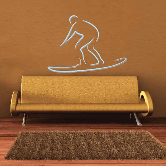 Image of Surfing Wall Decal - Vinyl Sticker - Car Sticker - Die Cut Sticker - CDSCOLOR026