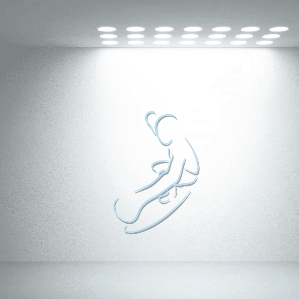 Image of Surfing Wall Decal - Vinyl Sticker - Car Sticker - Die Cut Sticker - CDSCOLOR027