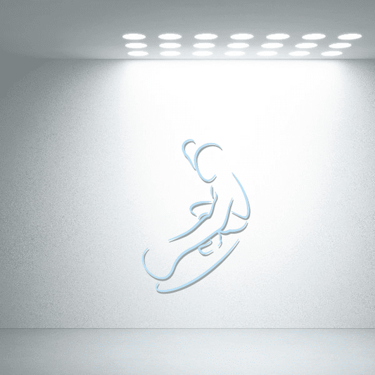 Image of Surfing Wall Decal - Vinyl Sticker - Car Sticker - Die Cut Sticker - CDSCOLOR027